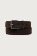 BOSS pasek męski zamszowy Syhr-SdSw_Sz35 brązowy 50572907
