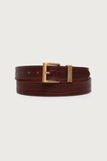 Tommy Hilfiger cintura da uomo in pelle marrone AM0AM14712