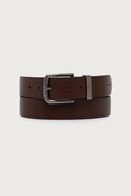 Calvin Klein pasek męski skórzany brązowy LV04D7128G