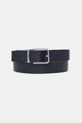 Trussardi pasek dwustronny męski skórzany granatowy B353B000046N