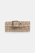 Tommy Hilfiger ζώνη ανδρική δέρμα σουέτ μπεζ AM0AM14839