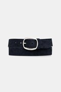 Tommy Hilfiger ζώνη ανδρική δέρμα σουέτ σκούρο μπλε AM0AM14478