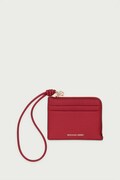 MICHAEL Michael Kors pouzdro na karty dámské kožené červené 32S6GJ6W1L