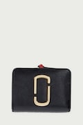 MARC JACOBS портфейл дамски от кожа THE MINI COMPACT WALLET черен 2P6SMP021S01