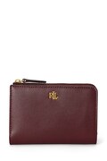 Lauren Ralph Lauren portfel damski skórzany bordowy 432P16735