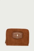 U.S. Polo Assn. portfel damski z imitacji skóry CHESTNUT brązowy WIU269340WVP