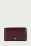 BOSS portfel z imitacji skóry Sandy Flap C.Holder fioletowy 50573329