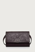 Calvin Klein portfel damski z imitacji skóry bordowy LV04F1218G