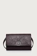 Calvin Klein portfel damski z imitacji skóry bordowy LV04F1218G