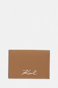 Karl Lagerfeld etui za kartice za žene kožni K/SIGNATURE smeđi B3W32001