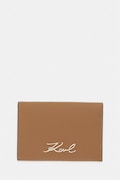 Karl Lagerfeld etui za kartice za žene kožni K/SIGNATURE smeđi B3W32001