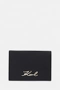 Karl Lagerfeld etui za kartice za žene kožni K/SIGNATURE crni B3W32001