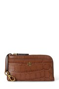 Lauren Ralph Lauren portfel damski skórzany brązowy 432P15678