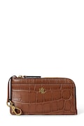 Lauren Ralph Lauren portfel damski skórzany brązowy 432P15678