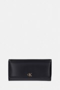 Calvin Klein portfel damski skórzany czarny LV04F1224G