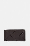 Calvin Klein portfel damski z imitacji skóry brązowy LV04F1221G