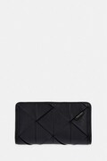 Calvin Klein portfel damski z imitacji skóry czarny LV04F1221G
