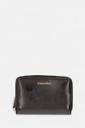 Calvin Klein portafoglio da donna in similpelle marrone LV04F1201G