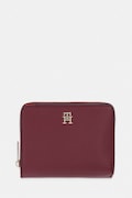 Tommy Hilfiger portfel damski z imitacji skóry bordowy AW0AW18758
