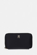 Tommy Hilfiger portfel damski z imitacji skóry czarny AW0AW18699