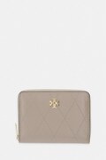 Tory Burch portfel damski skórzany Charlie beżowy 186098