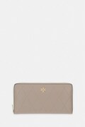 Tory Burch portfel damski skórzany Charlie beżowy 186047