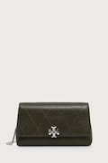 Tory Burch geantă crossbody pentru femei din piele Charlie verde 186041