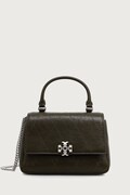 Tory Burch geantă crossbody pentru femei din piele Charlie verde 186032