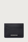 Tommy Hilfiger θήκη για κάρτες ανδρική δερμάτινη σκούρα μπλε AM0AM14787