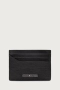 Tommy Hilfiger θήκη για κάρτες ανδρική δερμάτινη μαύρη AM0AM14787