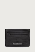 Tommy Hilfiger θήκη για κάρτες ανδρική δερμάτινη μαύρη AM0AM14787