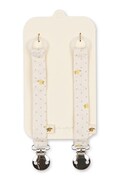 Konges Sløjd zawieszka do smoczka niemowlęca 2 PACK PACIFIER STRAP beżowe KS105848