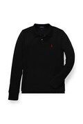 Polo Ralph Lauren a maniche lunghe per bambini in cotone nero 323703634011
