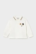 Mayoral longsleeve dziecięcy z bawełną biały 2105