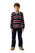 Guess longsleeve dziecięcy bawełniany granatowy L6YP08 K4003