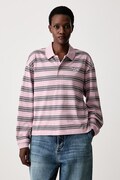 Carhartt WIP longsleeve damski bawełniany Bronson Polo fioletowy I037172