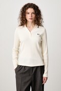 Fred Perry longsleeve damski z bawełną beżowy G3164