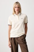 Fred Perry polo damskie bawełniane beżowe G3600