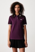 Fred Perry polo damskie bawełniane fioletowe G3600