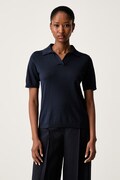 Weekend Max Mara поло-светр жіночий з шовком WKDRONCOLO темно-синій 2625366141600