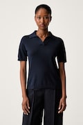 Weekend Max Mara поло-светр жіночий з шовком WKDRONCOLO темно-синій 2625366141600