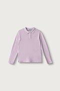 United Colors of Benetton Maglietta a maniche lunghe per bambini in cotone con elastan violetta 3WG9C300X
