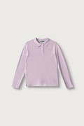 United Colors of Benetton majica dugih rukava za djecu od pamuka s elastanom ljubičasta 3WG9C300X