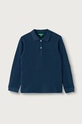 United Colors of Benetton longsleeve dziecięcy bawełniany granatowy 3089G3017