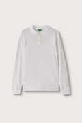 United Colors of Benetton longsleeve dziecięcy bawełniany biały 3089C302E