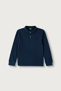 United Colors of Benetton longsleeve dziecięcy bawełniany granatowy 3089C302E
