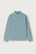 United Colors of Benetton longsleeve dziecięcy bawełniany turkusowy 3089C302E