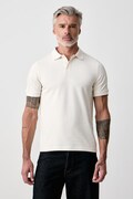 Guess polo męskie bawełniane z elastanem THOR beżowe Z6YP03 K4967
