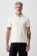 Guess polo męskie bawełniane z elastanem THOR beżowe Z6YP03 K4967