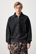 Carhartt WIP Lambert Polo Sweat sweatshirt cotton Men's black I037105